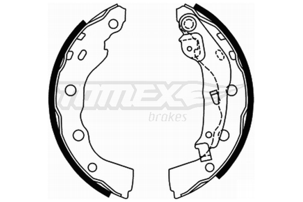 Sada brzdových čeľustí TOMEX Brakes